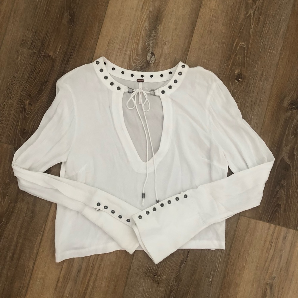 Free People White Top